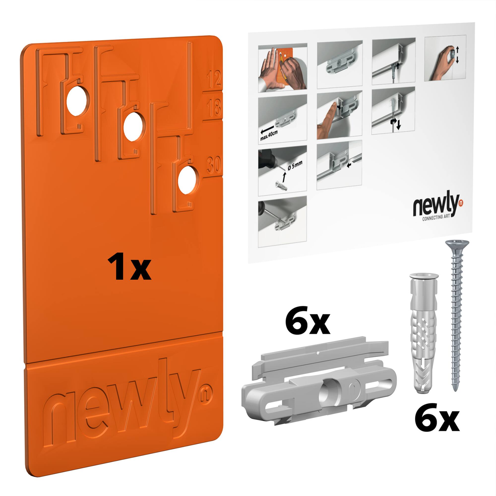 HangZ® 6ft. Gallery Rail Hanging System